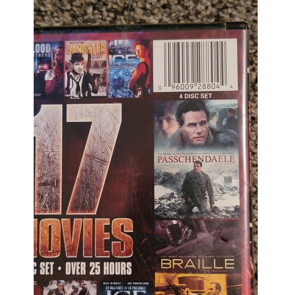 17 Movies 4 Disc Set Over 25 Hours War Action Thriller DVDs Great Value - Picture 8 of 8